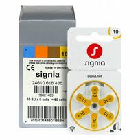 Klausos aparato baterijos SIEMENS SIGNIA 10 / PR70, 60 vnt., geltonos