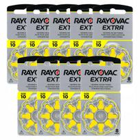 Klausos aparato baterijos Rayovac 10 9BL, 72 vnt.
