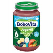 Vaisių ir jogurto tyrelė kūdikiams nuo 6 mėn., 190 g, BoboVita
