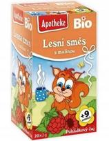 Vaikiška ekologiška miško vaisių ir aviečių arbata, 40 g, Apotheke