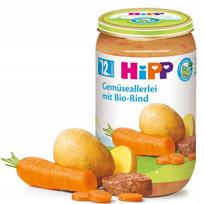 Tyrelės su jautiena ir daržovėmis HIPP BIO, nuo 12 mėn., 250 g