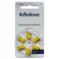 Klausos aparatų baterijos Beltone 10, 6 vnt.