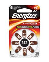 Klausos aparato baterijos Energizer 312, 8 vnt., 1,4 V