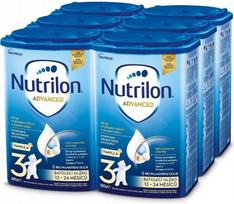 Tęsinis pieno mišinys Nutrilon 3 Advanced Vanilla, 6 x 800 g, 12–24 mėn. vaikams
