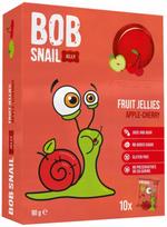 Vaisiniai želė saldainiai SNAIL BOB, obuolių ir vyšnių skonio, 10 x 9 g