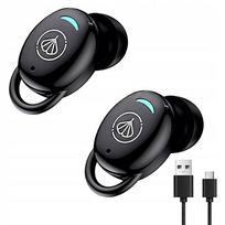 Nematomi ausiniai Bluetooth klausos aparatai su garso reguliavimu, 2 vnt.