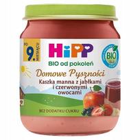 Ekologiška HiPP manų košė su obuoliais ir raudonais vaisiais, nuo 9 mėn., 200 g