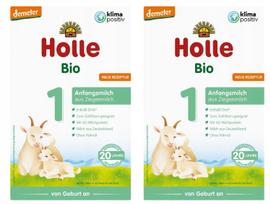 Ekologiškas Holle pradinis ožkos pieno mišinys kūdikiams, 2 x 400 g