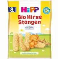 Ekologiški HiPP kukurūzų ir sorų traškučiai
