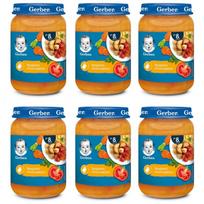 Kūdikių tyrelių rinkinys GERBER: spagečiai su vištiena nuo 8 mėn., 190 g, 6 vnt.