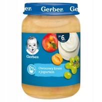 Vaisių ir jogurto desertas kūdikiams GERBER, nuo 6 mėn., 190 g