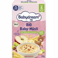 Ekologiška BABYDREAM vaisių ir grūdų košė su amarantais, nuo 8 mėn.