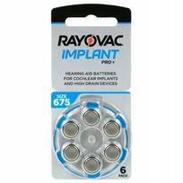 Klausos aparatų baterijos RAYOVAC IMPLANT PRO+ 675, 6 vnt.