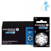 Klausos aparatų baterijos everActive ULTRASONIC IMPLANT HD 675, 60 vnt.