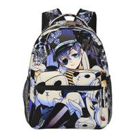 Anime Juodasis Butleris Sebastianas Kuprinės Berniukams Mergaitėms Mokyklinė Kuprinė Vaikų Mokyklinės Rankinės Animacinis Ruksakas Pečių Krepšys Didelės Talpos One Size