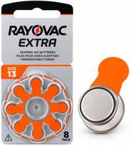 Klausos aparato baterijos Rayovac 13, 8 vnt., blisteris