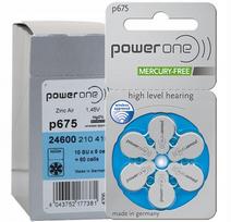 Klausos aparato baterijos POWER ONE VARTA PR44/675, 60 vnt.