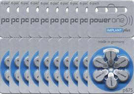 Klausos aparato baterijos VARTA Power One Implant PLUS 675, 760 mAh, 60 vnt.