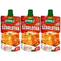 Ryžių ir vaisių desertas Łowicz su obuoliais ir cinamonu, 100 g, 3 vnt.