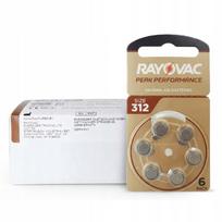 Klausos aparatų baterijos RAYOVAC 312 PR41, 60 vnt., rudos