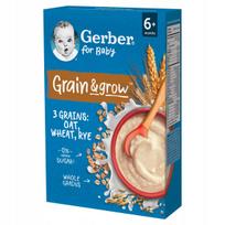 Grūdų košė kūdikiams Gerber su avižomis, pienu ir rugiais, nuo 6 mėn., 200 g