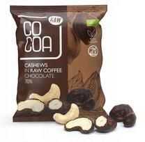 Ekologiški anakardžių riešutai su kavos skonio šokoladu COCOA, 70 g