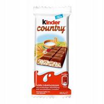 Šokoladinis batonėlis Kinder Country su grūdais, pagamintas Vokietijoje