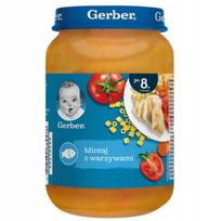 Žuvies tyrė su daržovėmis GERBER, nuo 8 mėn., 190 g