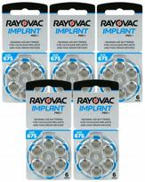 Klausos aparatų baterijos Rayovac 675 Implant Pro+, 30 vnt.