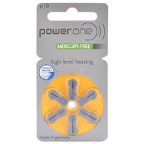 Klausos aparatų baterijos Power One Varta 10 PR70, 6 vnt.