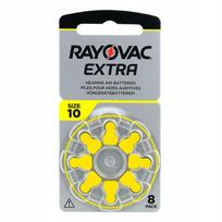 Klausos aparatų baterijos Rayovac 10, 105 mAh, 8 vnt.