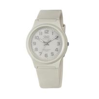 Citizen Q&Q Men's Solar-Powered Analog Watch E08A-502VK Urethane Strap Ecru Color 10 ATM Water Resistant gray