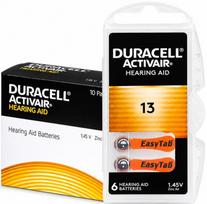 Klausos aparatų baterijos Duracell 13, 310 mAh, 60 vnt.
