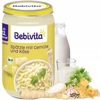 Daržovių košė su makaronais ir sūriu BEBIVITA, nuo 12 mėn., su Omega-3
