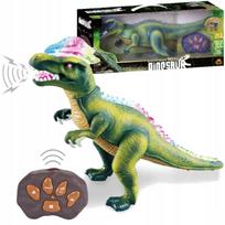 Nuotoliniu pultu valdomas T-Rex dinozauras, riaumoja, šviečia, vaikšto, šoka