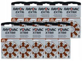 Klausos aparatų baterijos RAYOVAC 312 PR41, 180 mAh, 80 vnt.