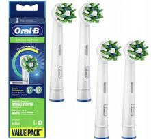 Elektriniai dantų šepetėlio antgaliai Oral-B Braun EB50 Cross Action, 4 vnt., balti