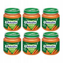 Morkų Tyrelė BoboVita, nuo 4 mėn., 6 x 125 g