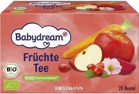 Vaikiška ekologiška vaisinė arbata BABYDREAM be cukraus, 20 vnt.