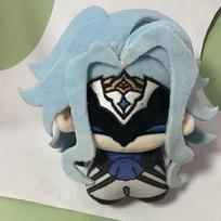 10Cm Cosplay Genshin Impact Il Dottore Plushie Stuffed Toys Zandik The Doctor Plush Dolls Backpack Decor Pendants Keychain Gifts black