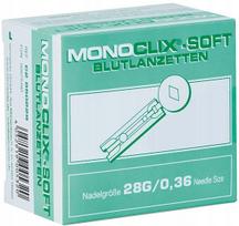 Lancetos MONOCLIX 28G, 0,36 mm, 200 vnt.