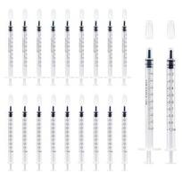 Plastikiniai švirkštai be adatų, 1 ml, 50 vnt.