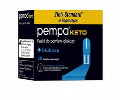 Gliukozės matavimo juostelės PEMPA KETOMETER 2-in-1 gliukomatui