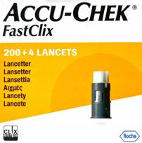 Lancetos adatėlės ACCU-CHEK FastClix, 204 vnt. (34 cilindrai) + juostelė