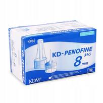 Insulino švirkštimo priemonės adatos KDM KD-Penofine 31G 8 mm x 0,25 mm, 100 vnt.