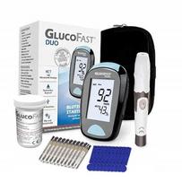 Gliukozės matuoklis GLUCOFAST Du Set cukraus kiekiui kraujyje matuoti