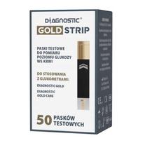 Gliukozės matavimo juostelės DIAGNOSTIC GOLD, 50 vnt.