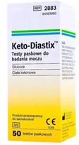 Šlapimo tyrimo juostelės KETO-DIASTIX, 50 vnt.