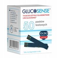 Gliukozės matuoklio juostelės Glucosense, 50 vnt.