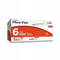 Insulino švirkštai EMBECTA Micro Fine 0,3 ml 31G 0,25 mm x 6 mm